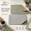 Deskmivo™ Flip Tactile Task Mat – Reversible Start-and-Complete Desk Pad